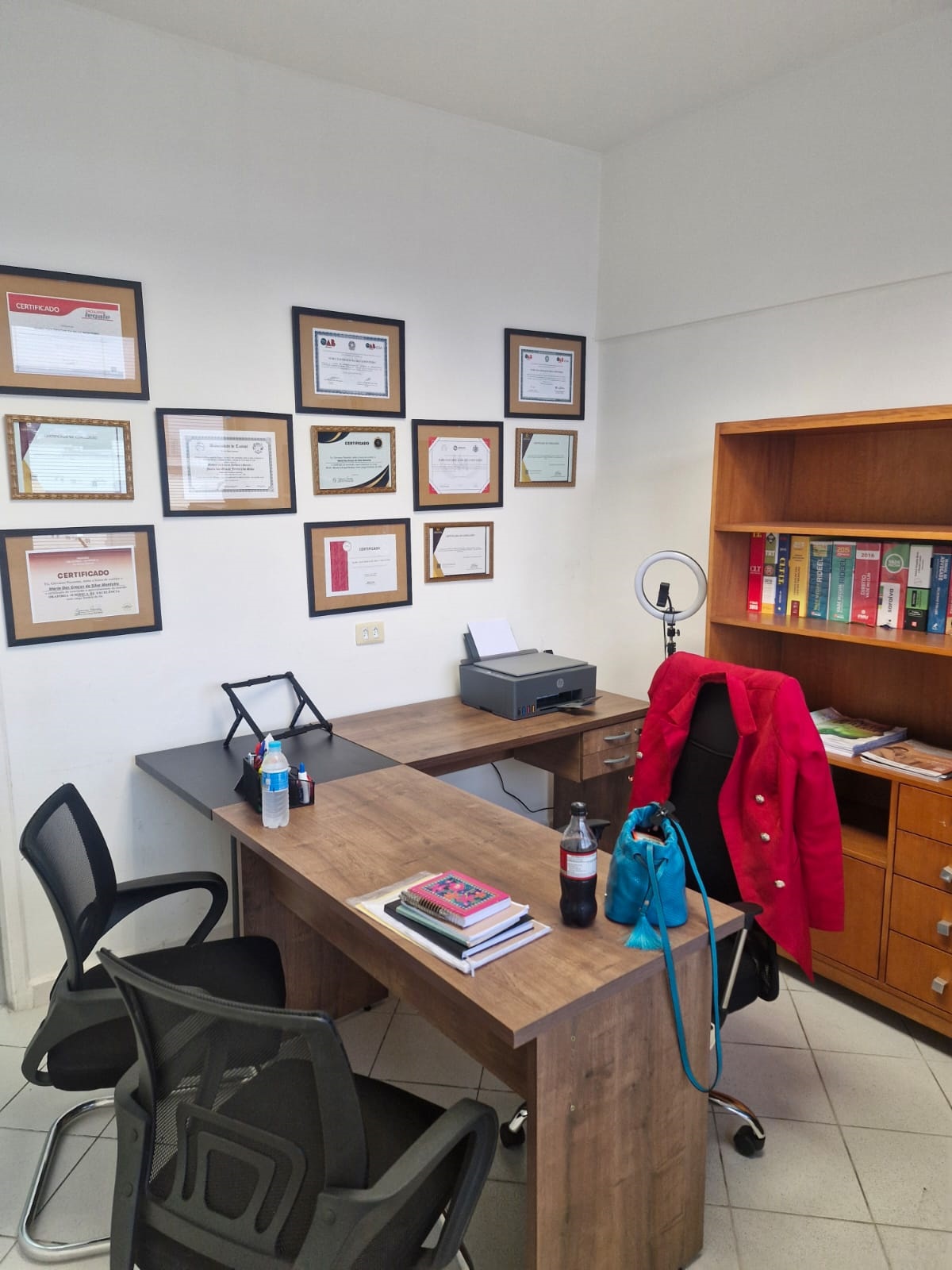 Ambiente profissional de advocacia